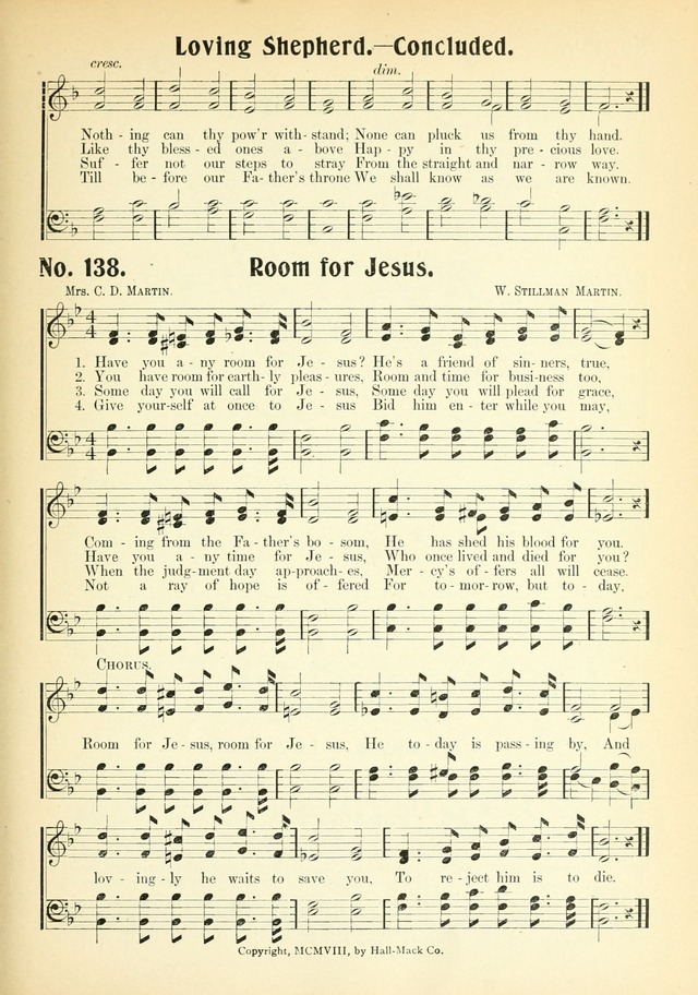The Voice of Praise No. 2: a complete collection of Scriptural, gospel, Sunday-school and praise service songs page 142