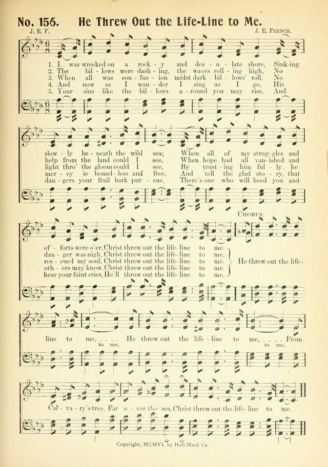 The Voice of Praise No. 2: a complete collection of Scriptural, gospel, Sunday-school and praise service songs page 158