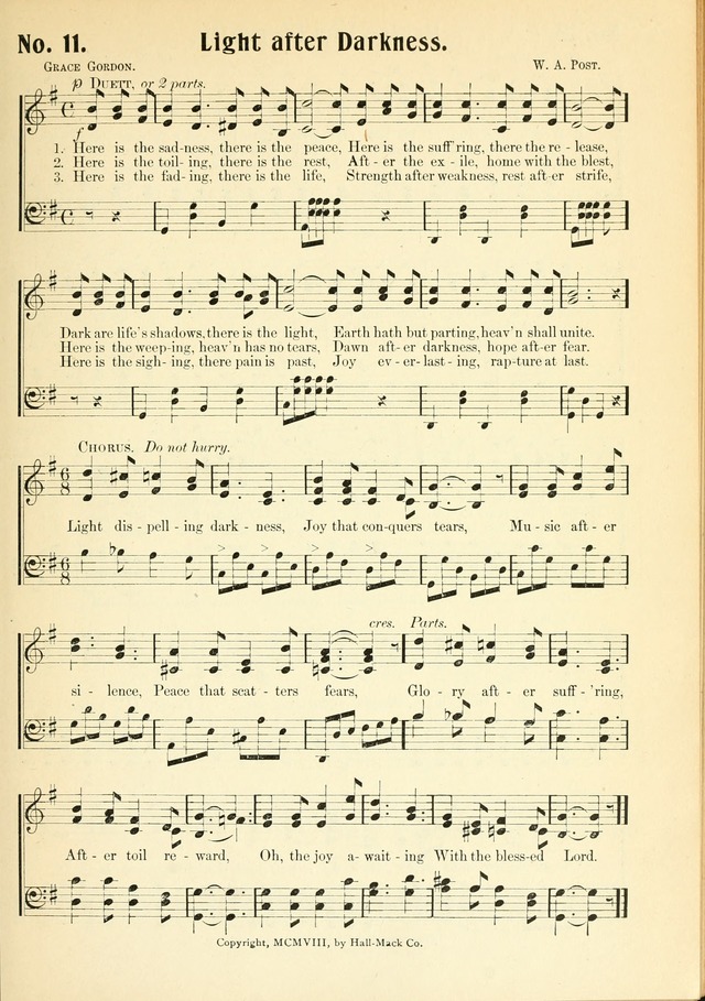 The Voice of Praise No. 2: a complete collection of Scriptural, gospel, Sunday-school and praise service songs page 16