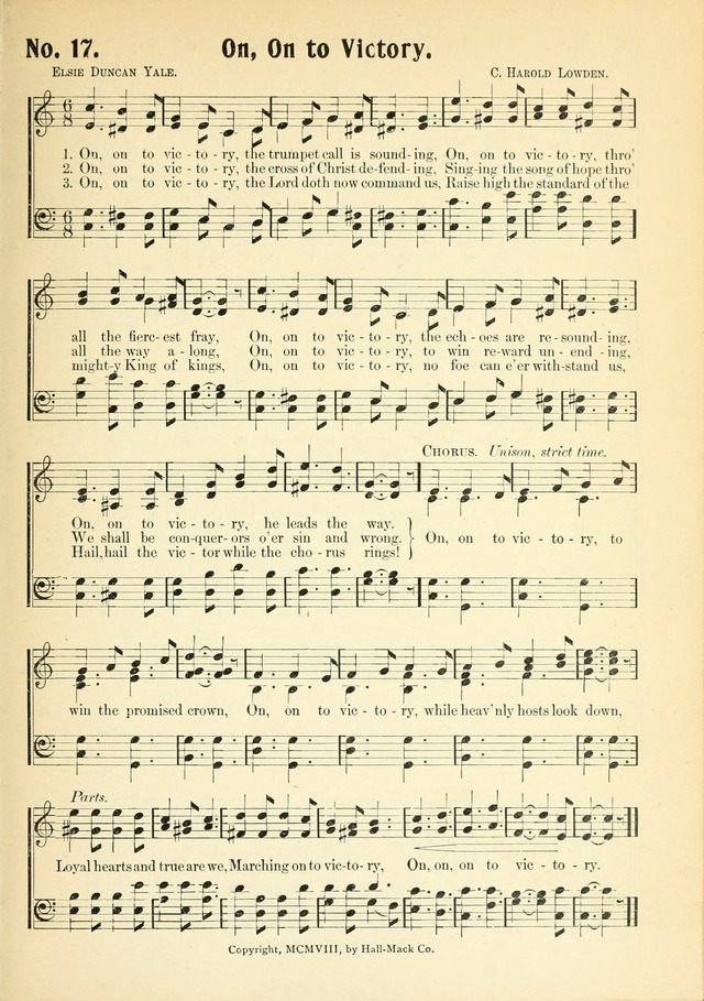The Voice of Praise No. 2: a complete collection of Scriptural, gospel, Sunday-school and praise service songs page 22