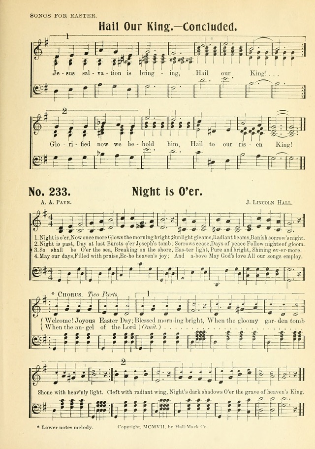 The Voice of Praise No. 2: a complete collection of Scriptural, gospel, Sunday-school and praise service songs page 220