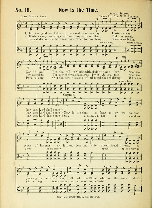 The Voice of Praise No. 2: a complete collection of Scriptural, gospel, Sunday-school and praise service songs page 23