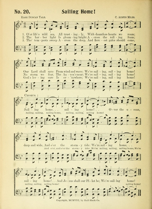 The Voice of Praise No. 2: a complete collection of Scriptural, gospel, Sunday-school and praise service songs page 25