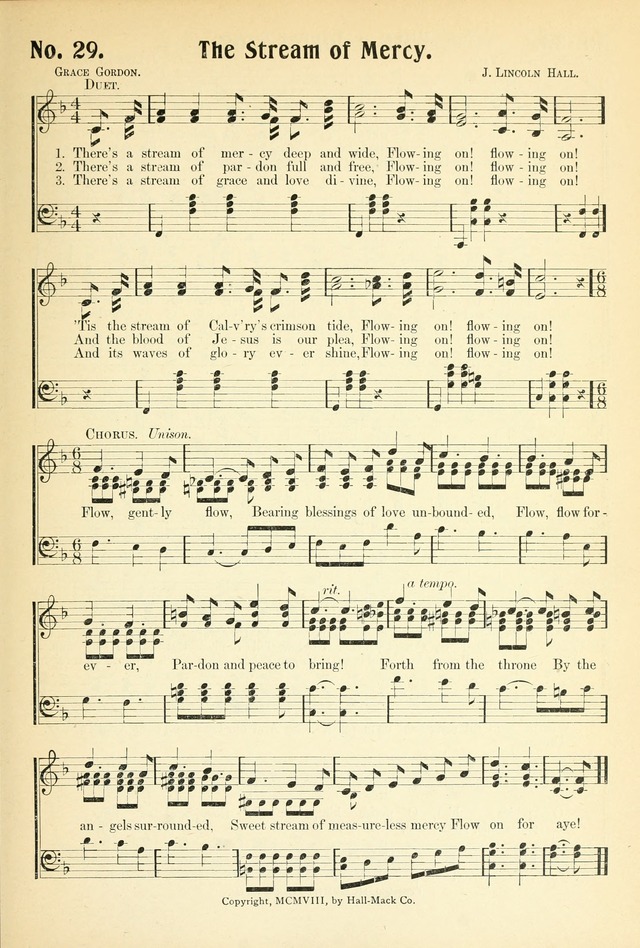 The Voice of Praise No. 2: a complete collection of Scriptural, gospel, Sunday-school and praise service songs page 34