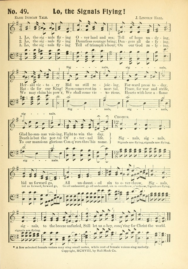 The Voice of Praise No. 2: a complete collection of Scriptural, gospel, Sunday-school and praise service songs page 54