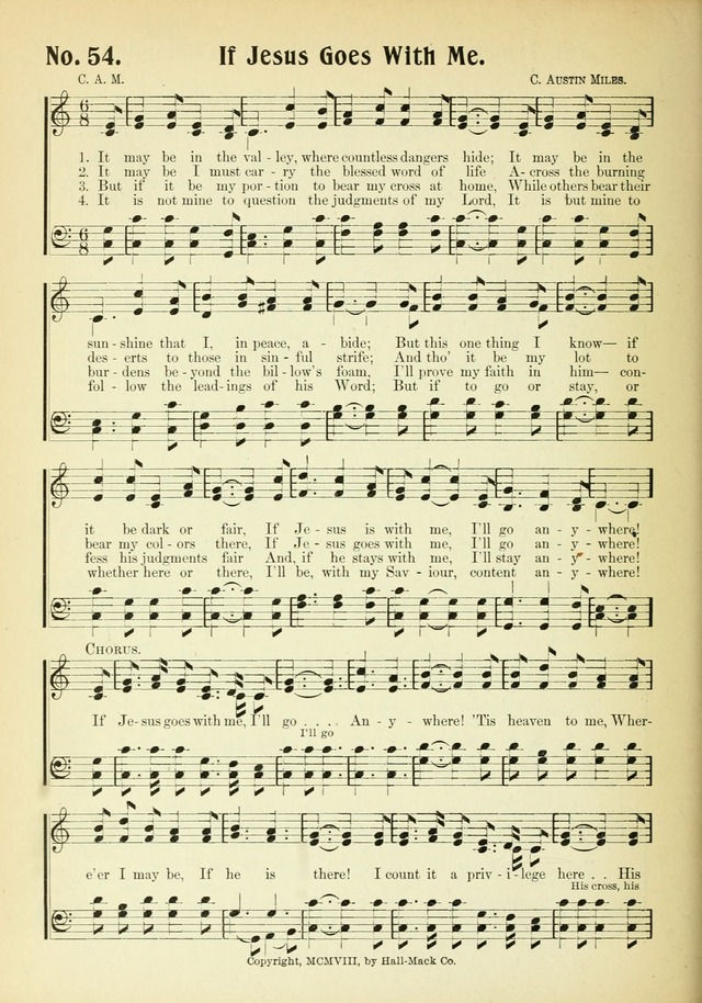 The Voice of Praise No. 2: a complete collection of Scriptural, gospel, Sunday-school and praise service songs page 59