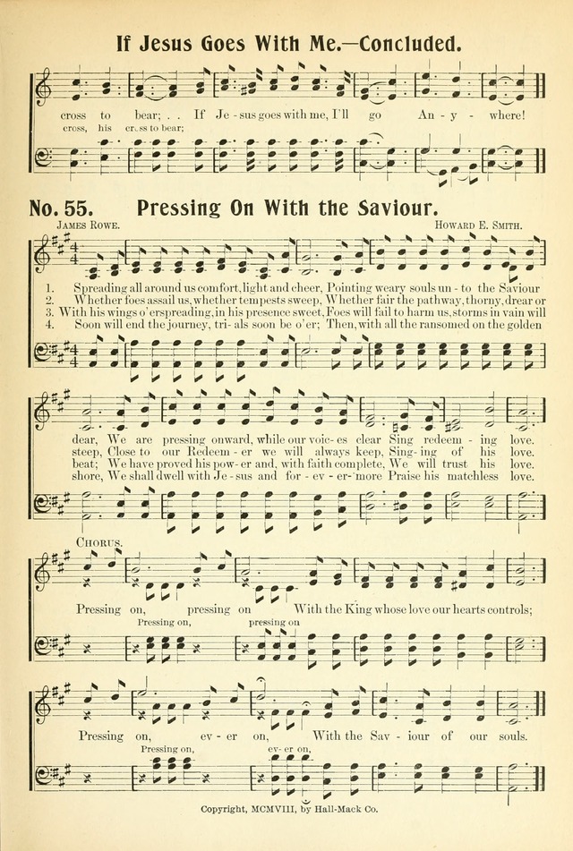 The Voice of Praise No. 2: a complete collection of Scriptural, gospel, Sunday-school and praise service songs page 60