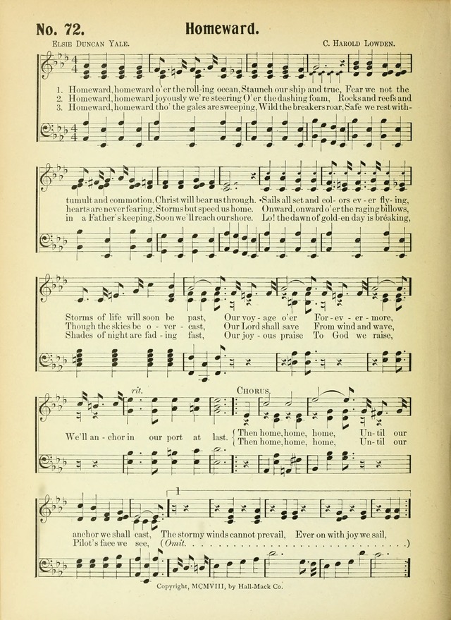 The Voice of Praise No. 2: a complete collection of Scriptural, gospel, Sunday-school and praise service songs page 77