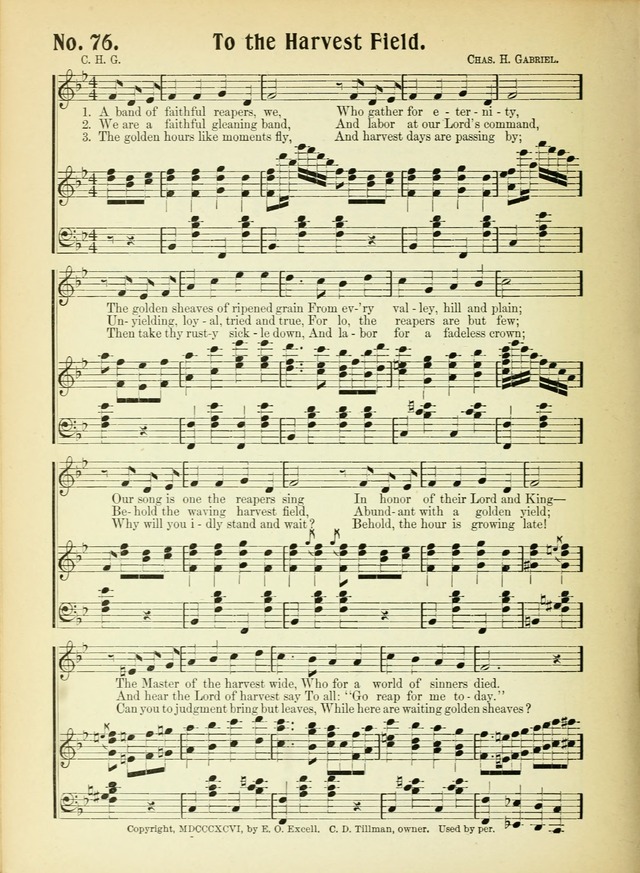 The Voice of Praise No. 2: a complete collection of Scriptural, gospel, Sunday-school and praise service songs page 81