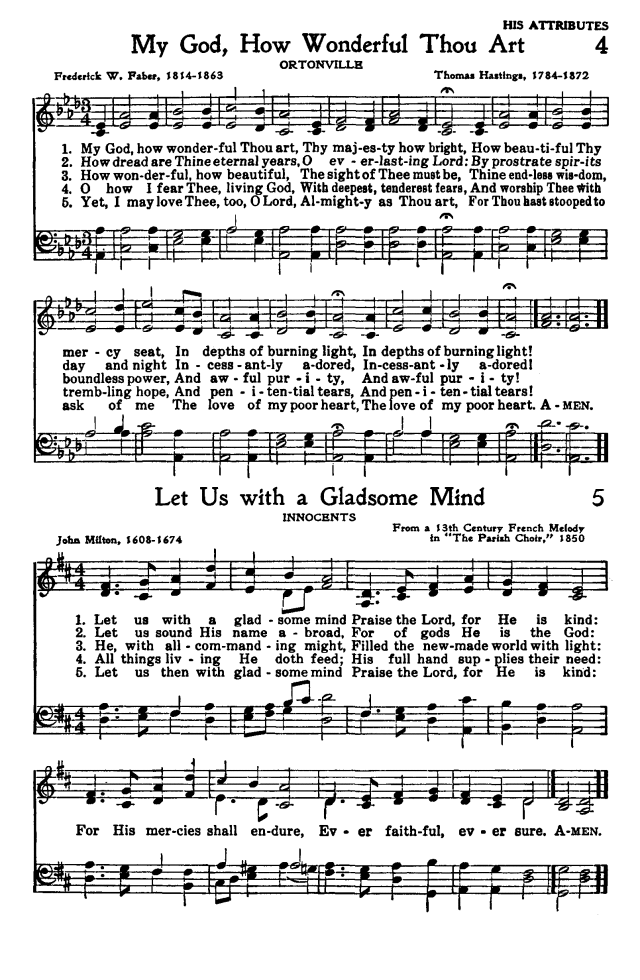 Worship and Service Hymnal: For Church, School, and Home page 7