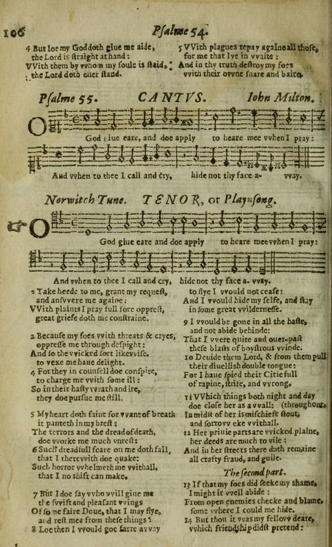 The Whole Booke of Psalmes: with the Hymnes Evangelicall, and Songs Spirituall page 108