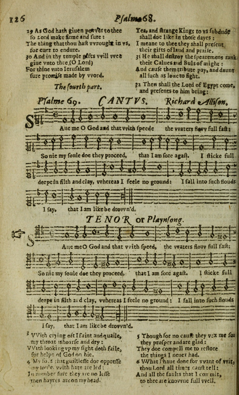 The Whole Booke of Psalmes: with the Hymnes Evangelicall, and Songs Spirituall page 128