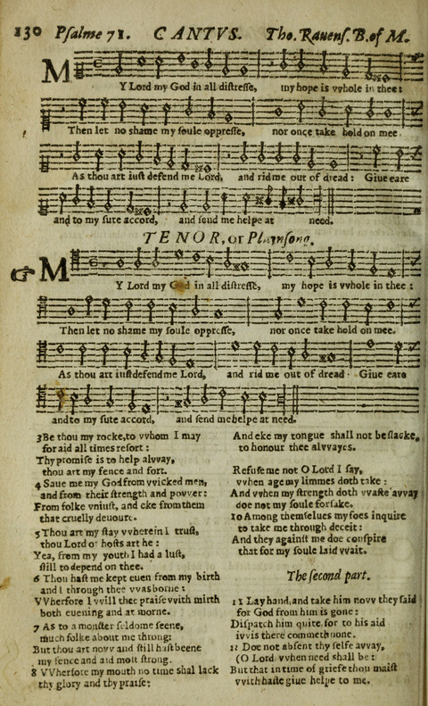 The Whole Booke of Psalmes: with the Hymnes Evangelicall, and Songs Spirituall page 132