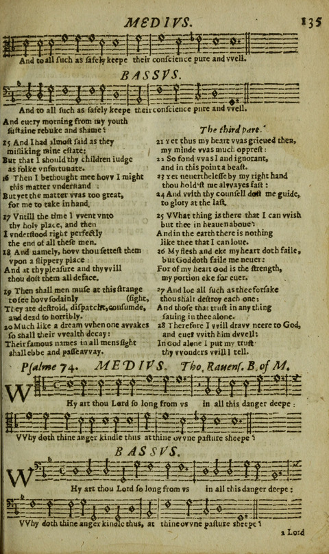 The Whole Booke of Psalmes: with the Hymnes Evangelicall, and Songs Spirituall page 137
