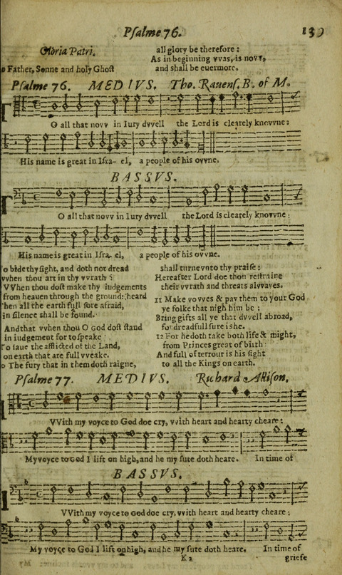 The Whole Booke of Psalmes: with the Hymnes Evangelicall, and Songs Spirituall page 141