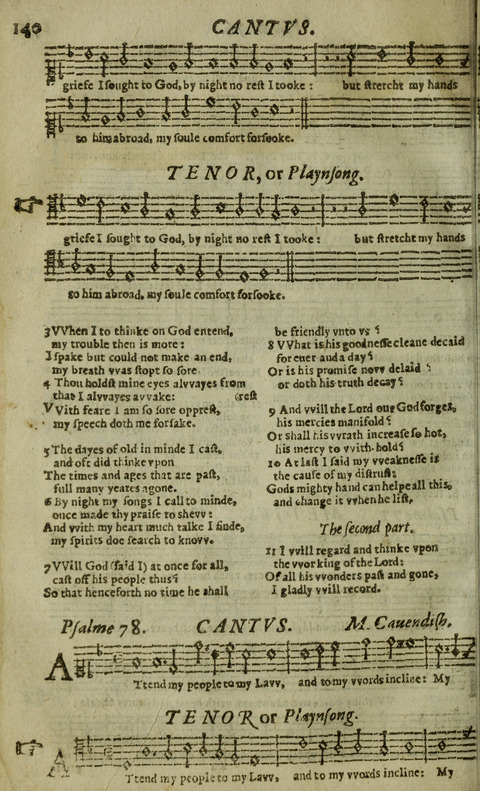 The Whole Booke of Psalmes: with the Hymnes Evangelicall, and Songs Spirituall page 142