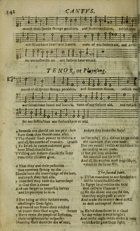 The Whole Booke of Psalmes: with the Hymnes Evangelicall, and Songs Spirituall page 144