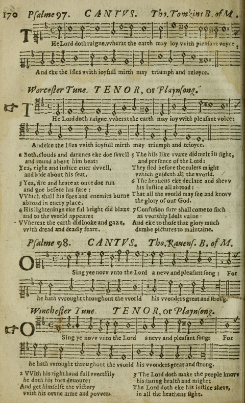 The Whole Booke of Psalmes: with the Hymnes Evangelicall, and Songs Spirituall page 172