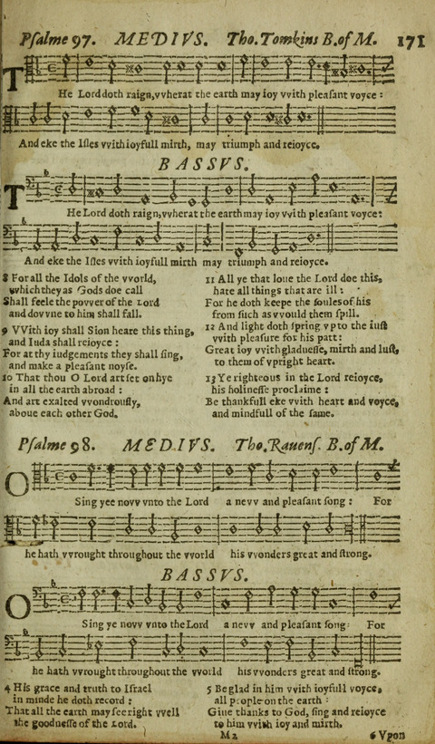 The Whole Booke of Psalmes: with the Hymnes Evangelicall, and Songs Spirituall page 173