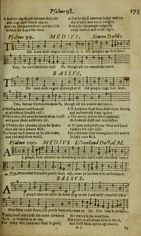 The Whole Booke of Psalmes: with the Hymnes Evangelicall, and Songs Spirituall page 175