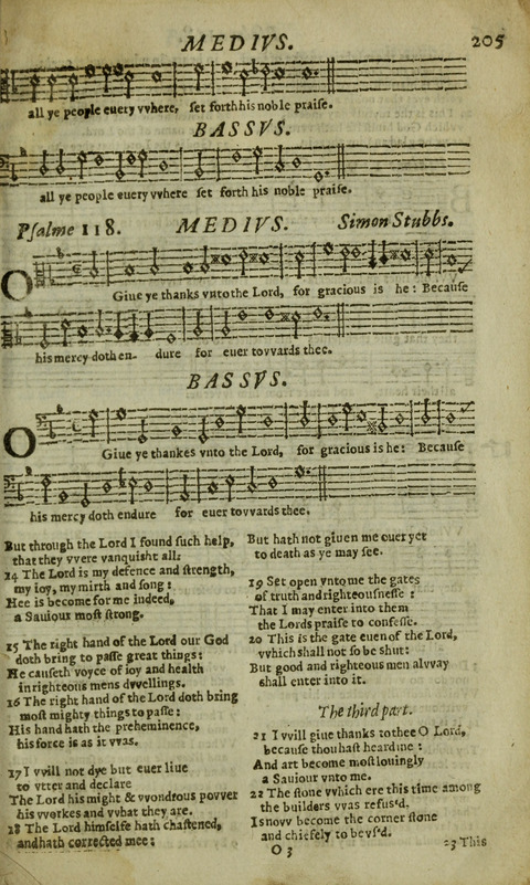 The Whole Booke of Psalmes: with the Hymnes Evangelicall, and Songs Spirituall page 207