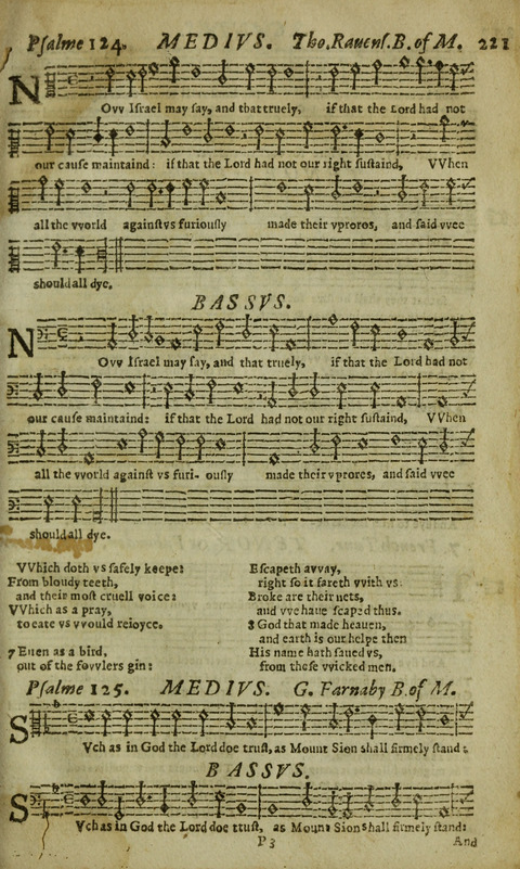 The Whole Booke of Psalmes: with the Hymnes Evangelicall, and Songs Spirituall page 223