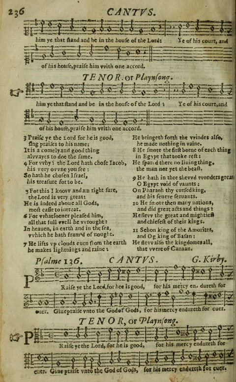 The Whole Booke of Psalmes: with the Hymnes Evangelicall, and Songs Spirituall page 238