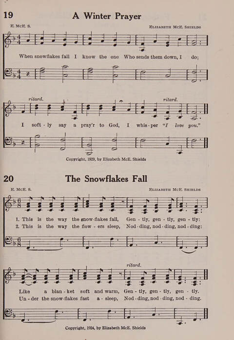 Worship and Conduct Songs: for beginners and primaries page 11