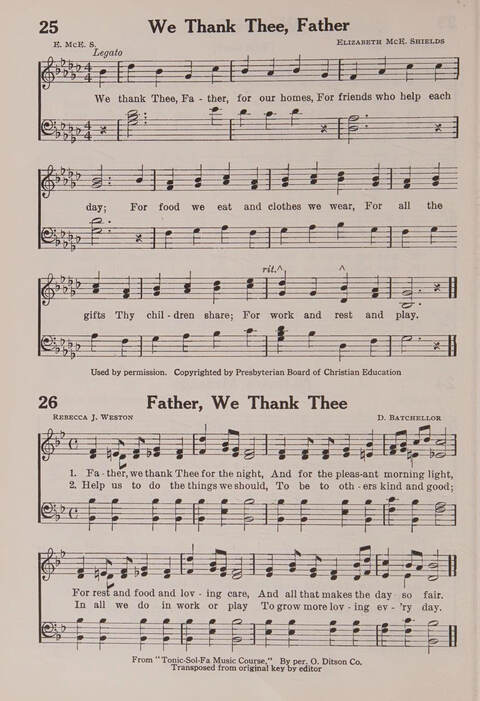 Worship and Conduct Songs: for beginners and primaries page 14