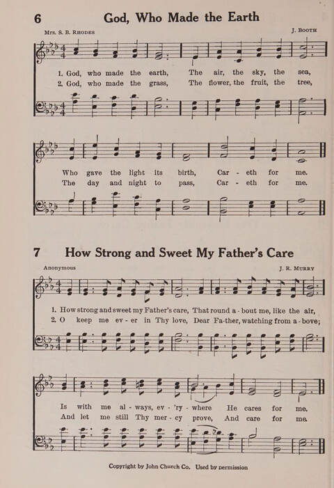 Worship and Conduct Songs: for beginners and primaries page 4