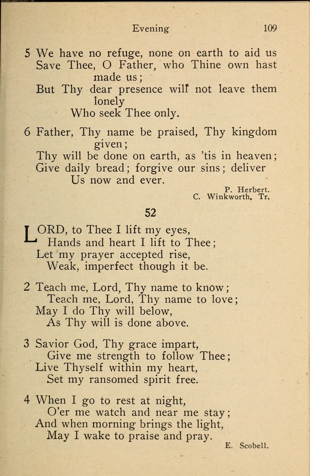 Wartburg Hymnal: for church, school and home page 109