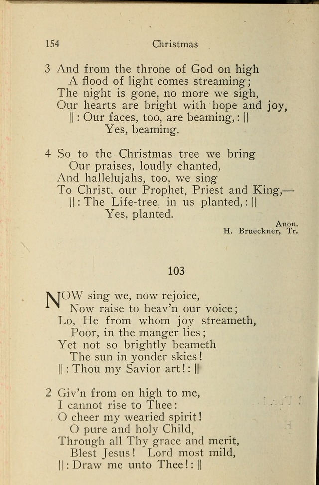 Wartburg Hymnal: for church, school and home page 154