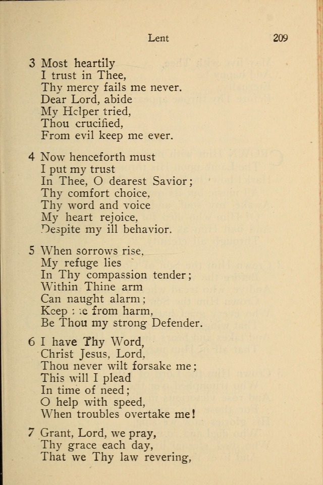 Wartburg Hymnal: for church, school and home page 209