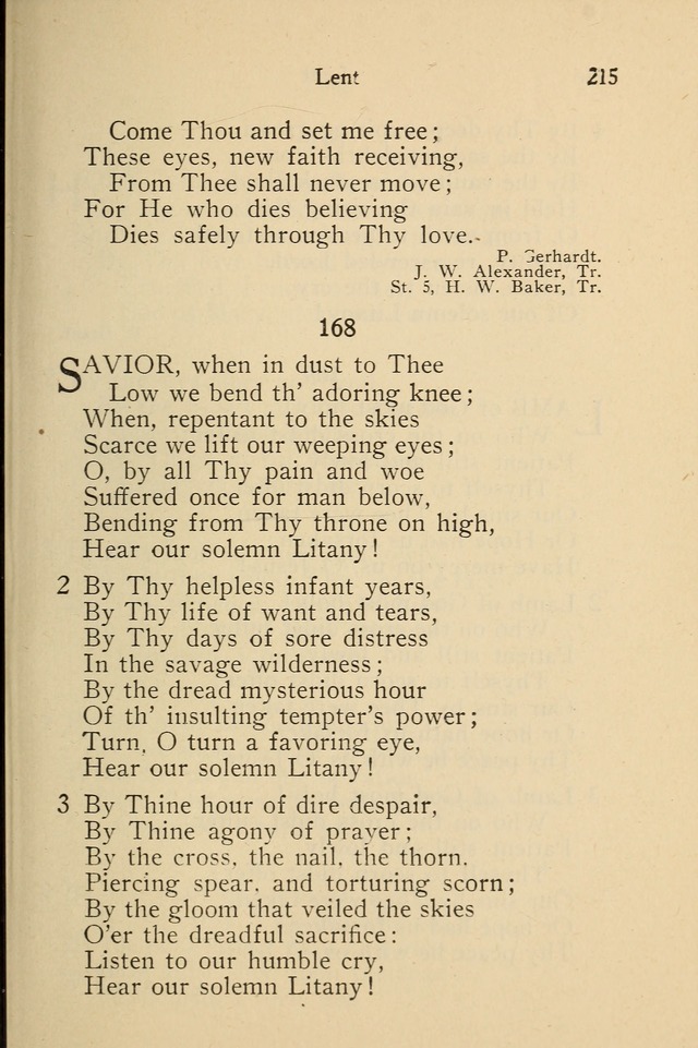 Wartburg Hymnal: for church, school and home page 215