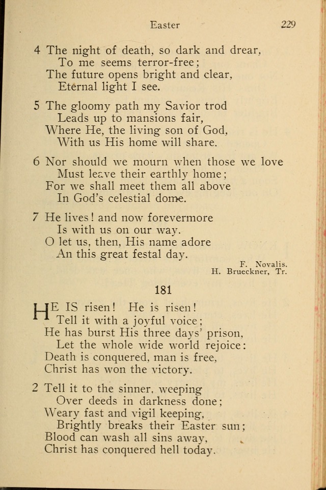 Wartburg Hymnal: for church, school and home page 229