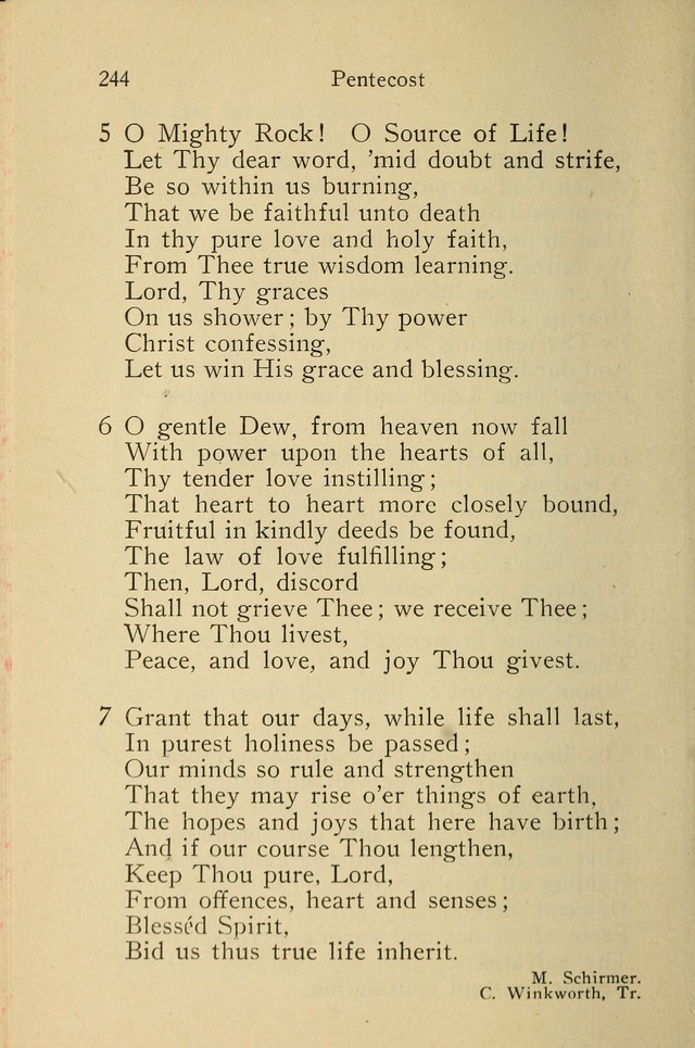 Wartburg Hymnal: for church, school and home page 244