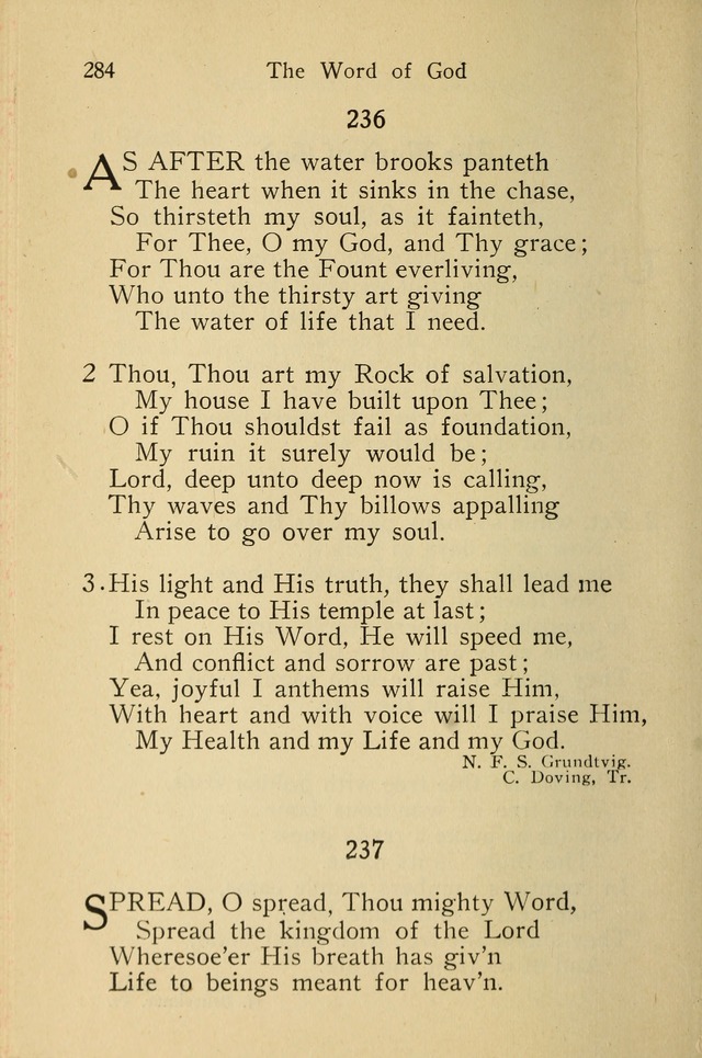 Wartburg Hymnal: for church, school and home page 284