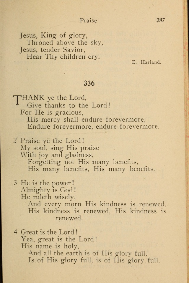 Wartburg Hymnal: for church, school and home page 387