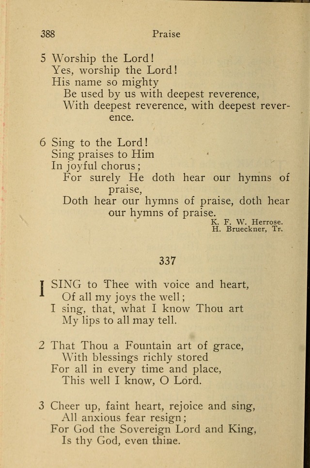 Wartburg Hymnal: for church, school and home page 388