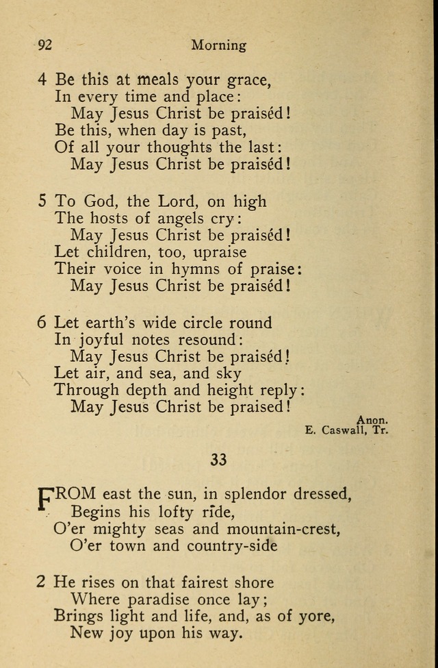 Wartburg Hymnal: for church, school and home page 92