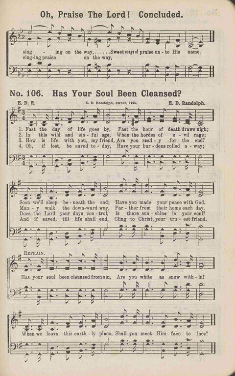 Winning Praise: a choice collection of sacred songs page 112