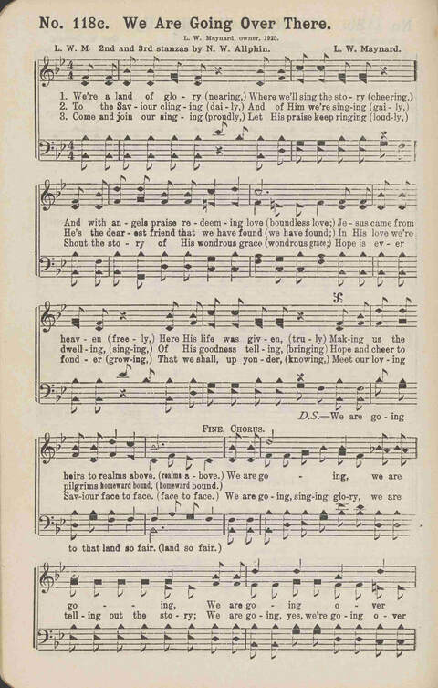 Winning Praise: a choice collection of sacred songs page 129