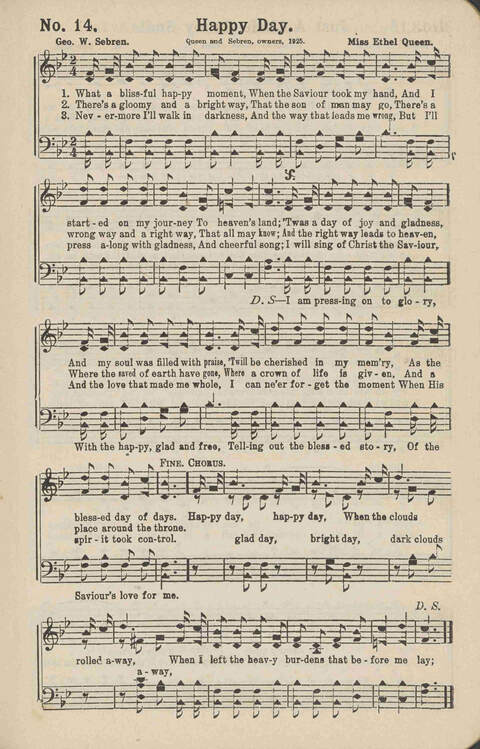 Winning Praise: a choice collection of sacred songs page 14