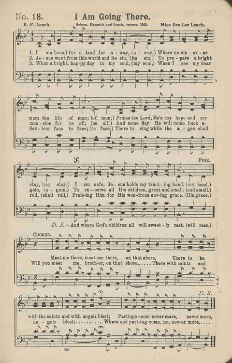 Winning Praise: a choice collection of sacred songs page 18