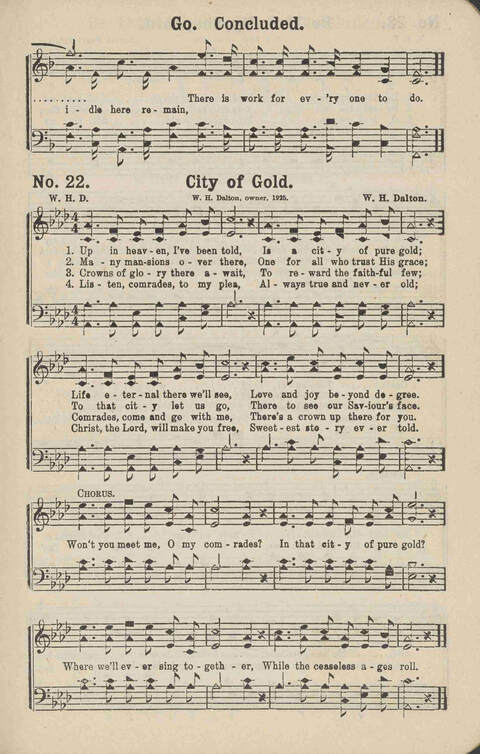 Winning Praise: a choice collection of sacred songs page 22