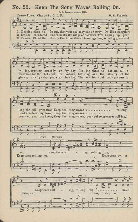 Winning Praise: a choice collection of sacred songs page 25
