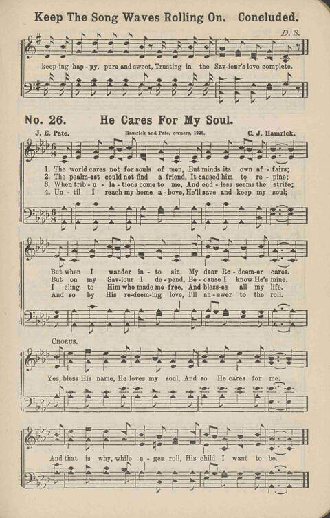 Winning Praise: a choice collection of sacred songs page 26