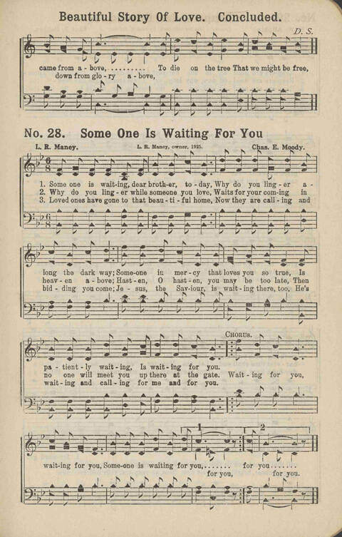 Winning Praise: a choice collection of sacred songs page 28
