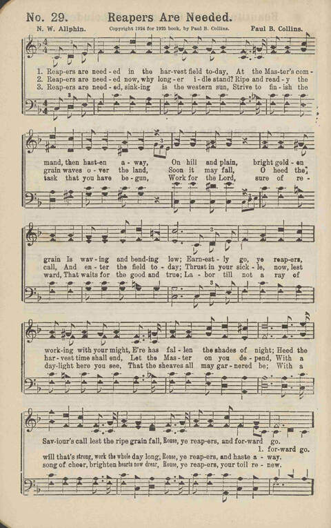 Winning Praise: a choice collection of sacred songs page 29