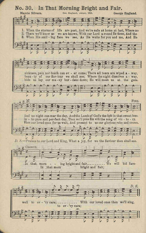 Winning Praise: a choice collection of sacred songs page 31
